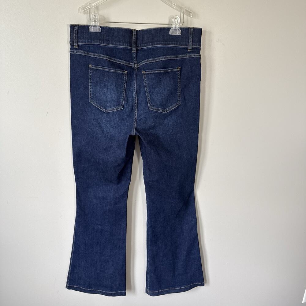 SPANX High Rise Wide Leg Flare Pull-on Jeans size 1XL Blue Medium Wash - Picture 4 of 7